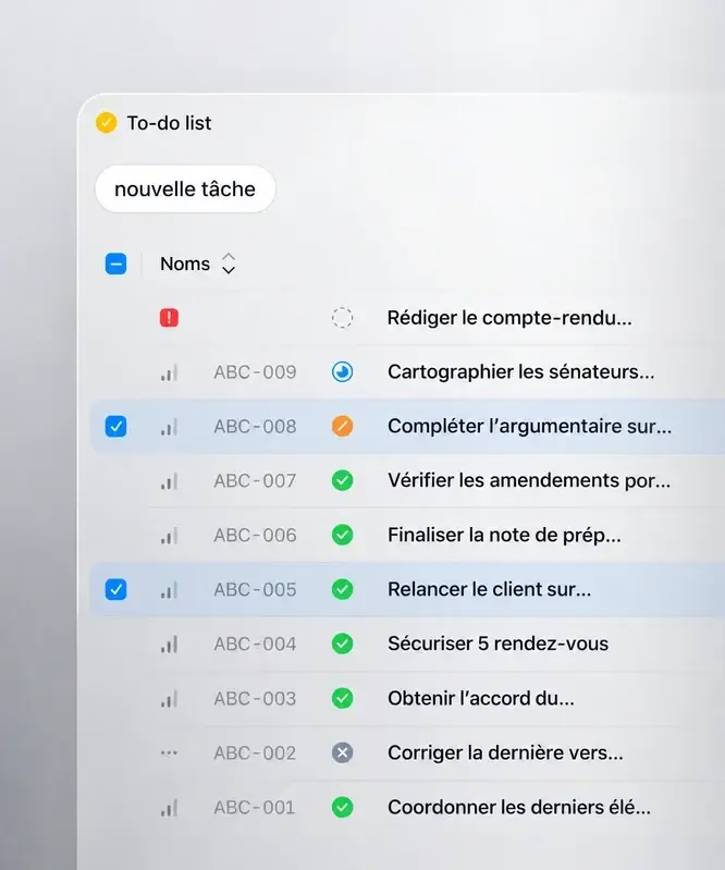 Illustration de la fonction : Pilotez chaque étape de votre stratégie d’influence